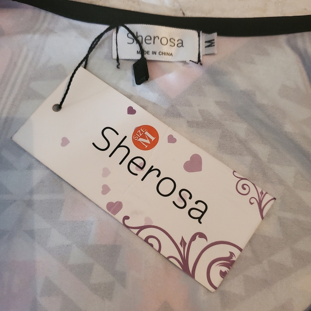 Tribal print Maxi dress by Sherona, Size Medium - Picture 4 of 6